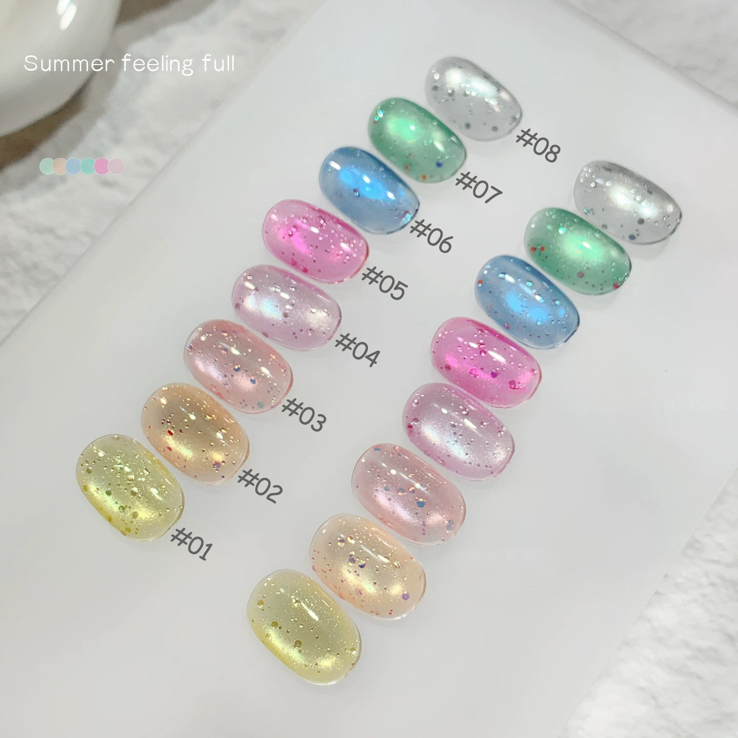 Cucumber Cooling Gel - 1-20pcs PSK Summer Refreshing Colorful Bubble