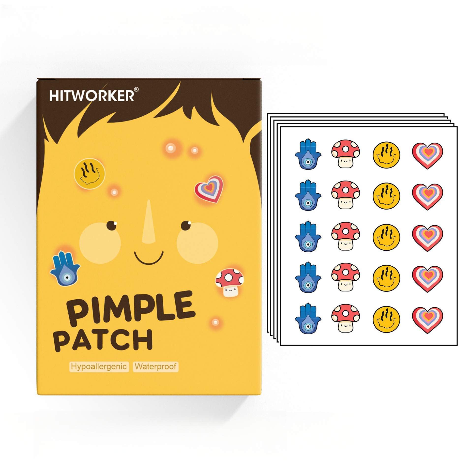 Skincare Oil Control - 100Pcs Cute 4 Shapes Acne Pimple