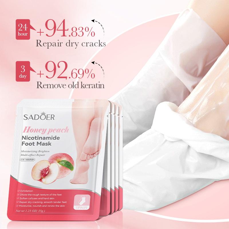 Skincare Qv - 1 Pairs SADOER Fruits Foot Mask