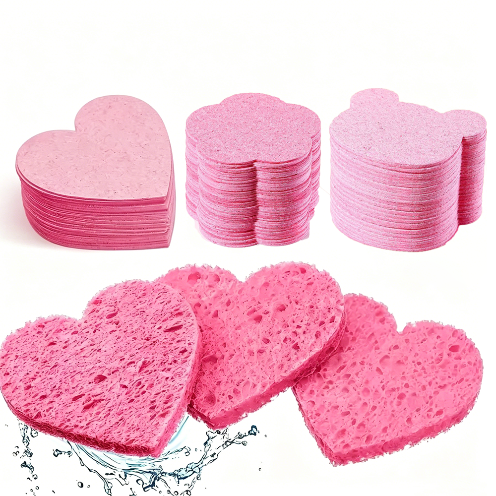 Skincare Exfoliating - 5/10/20PCS Compressed Cute Shaped Facial Sponges