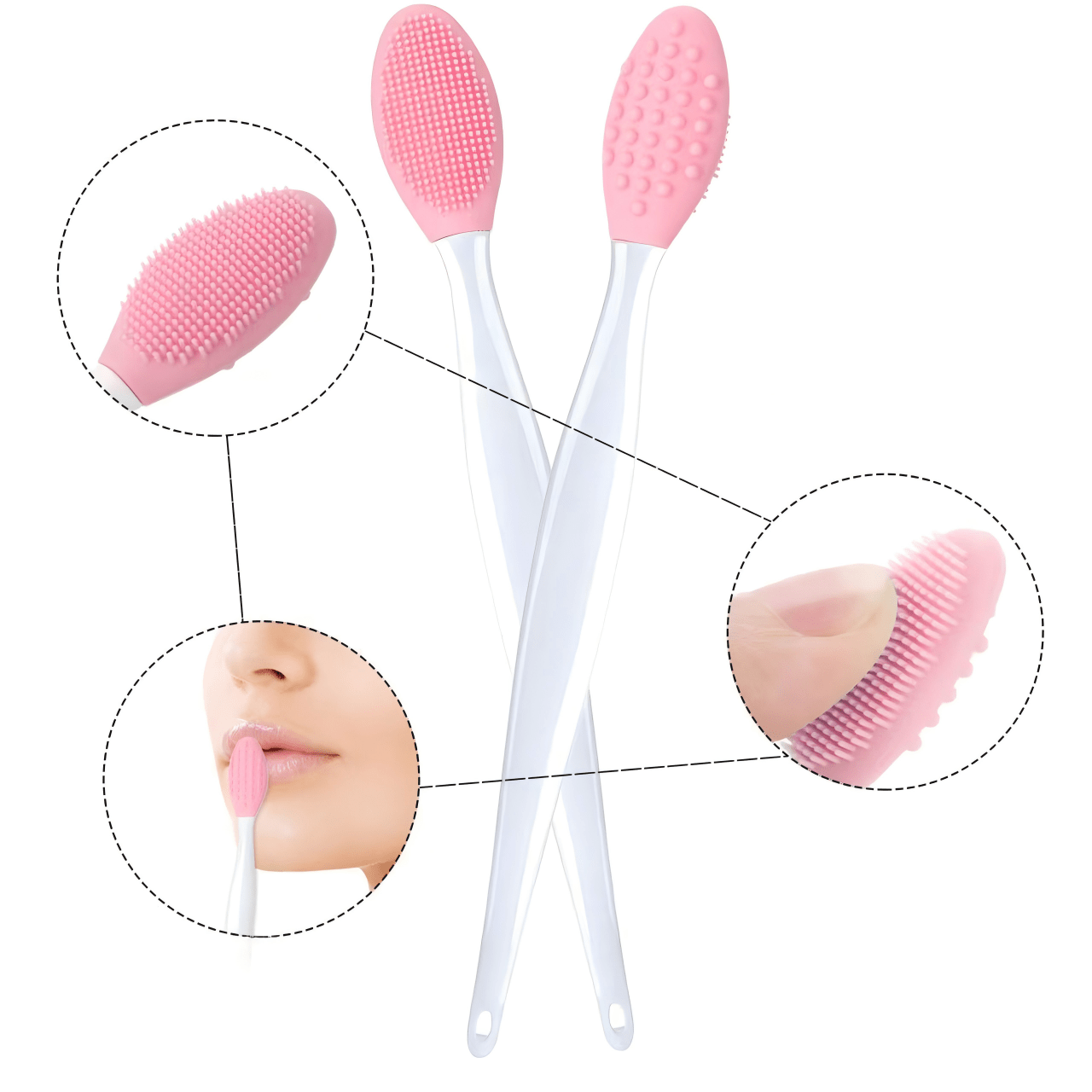 Skincare Exfoliating - Manual Double Sided Silicone Nose Scrub