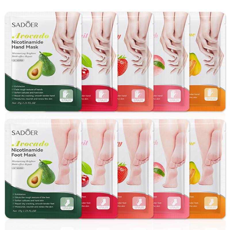 1 Pairs SADOER Fruits Foot Mas - Skincare Exfoliating incelemesi ve fiyatı