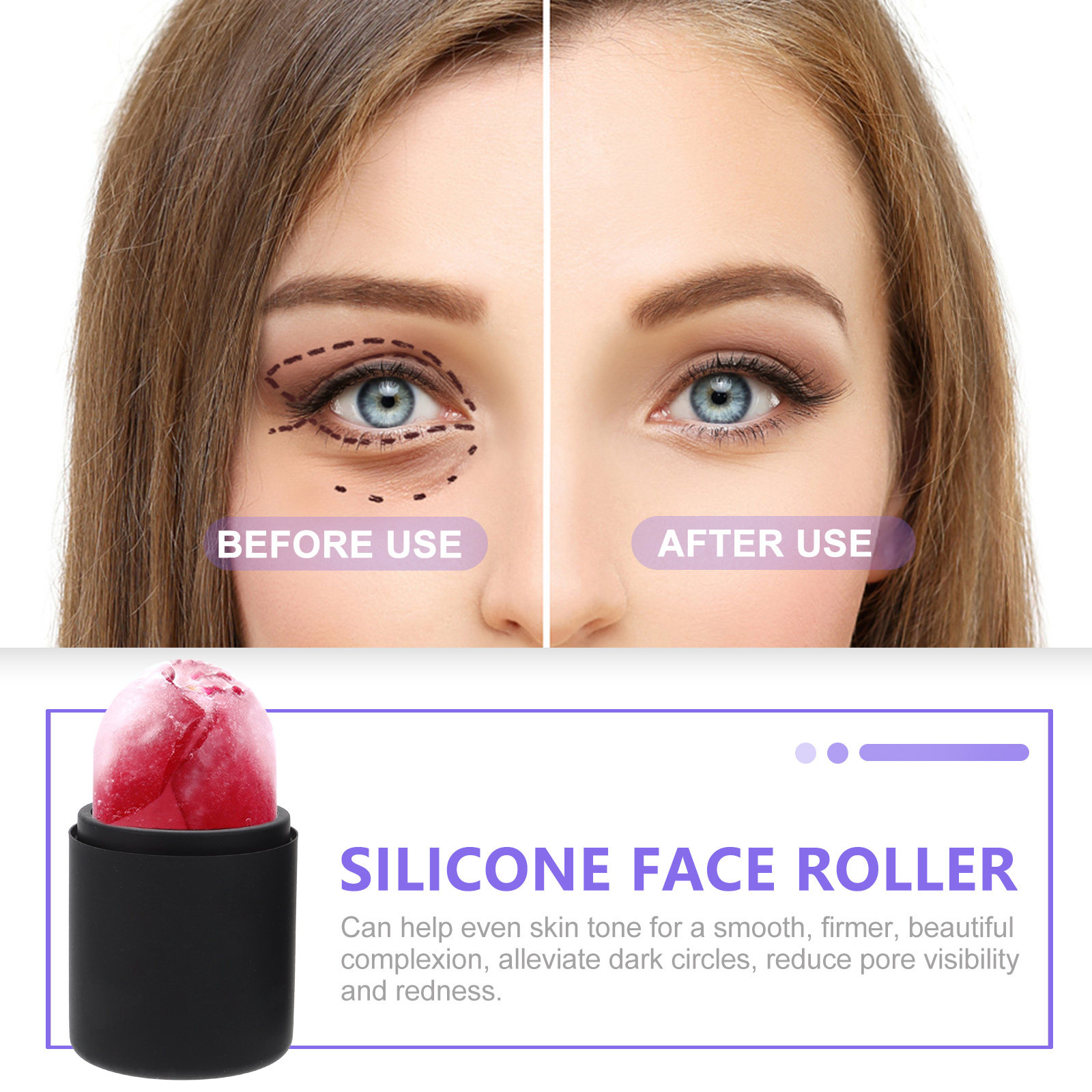 Ice Face Roller Silicone Facia - Skincare Glowing incelemesi ve fiyatı