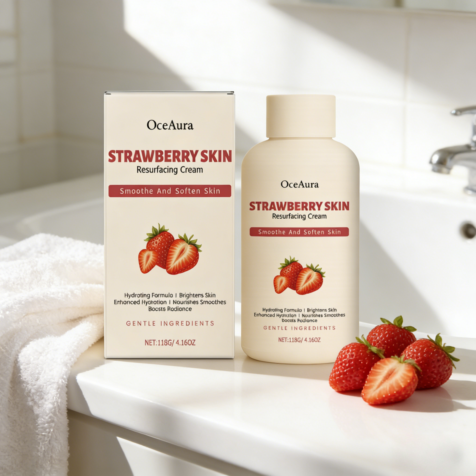 OceAura Strawberry Body Cream  - Azelaic Acid Cream incelemesi ve fiyatı