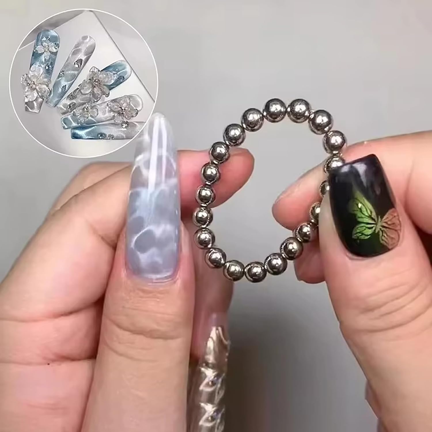 20pcs Round Nail Magnetic Bead - Cucumber Cooling Gel incelemesi ve fiyatı