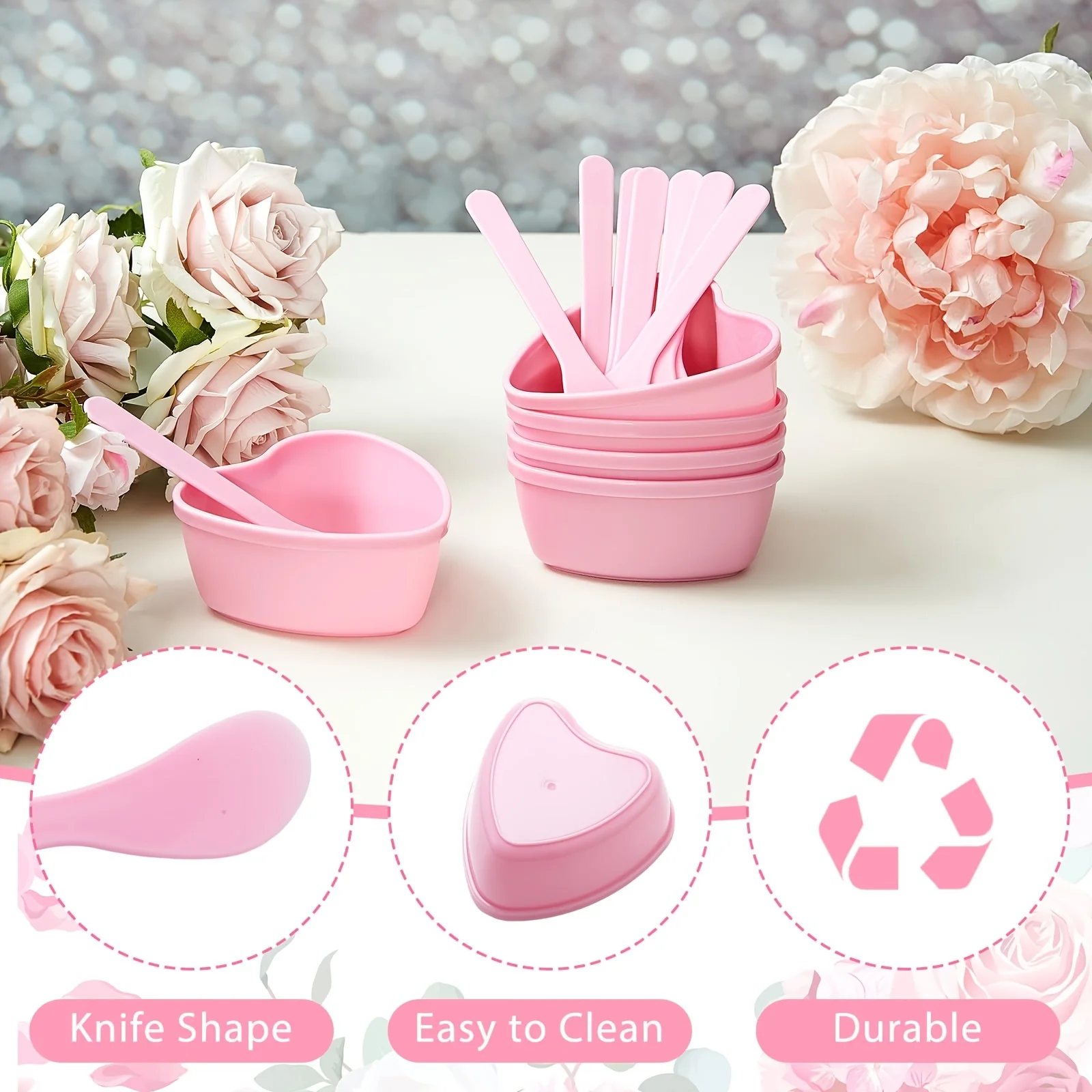 6-piece Pink Heart Shaped Faci - Skincare Qv incelemesi ve fiyatı