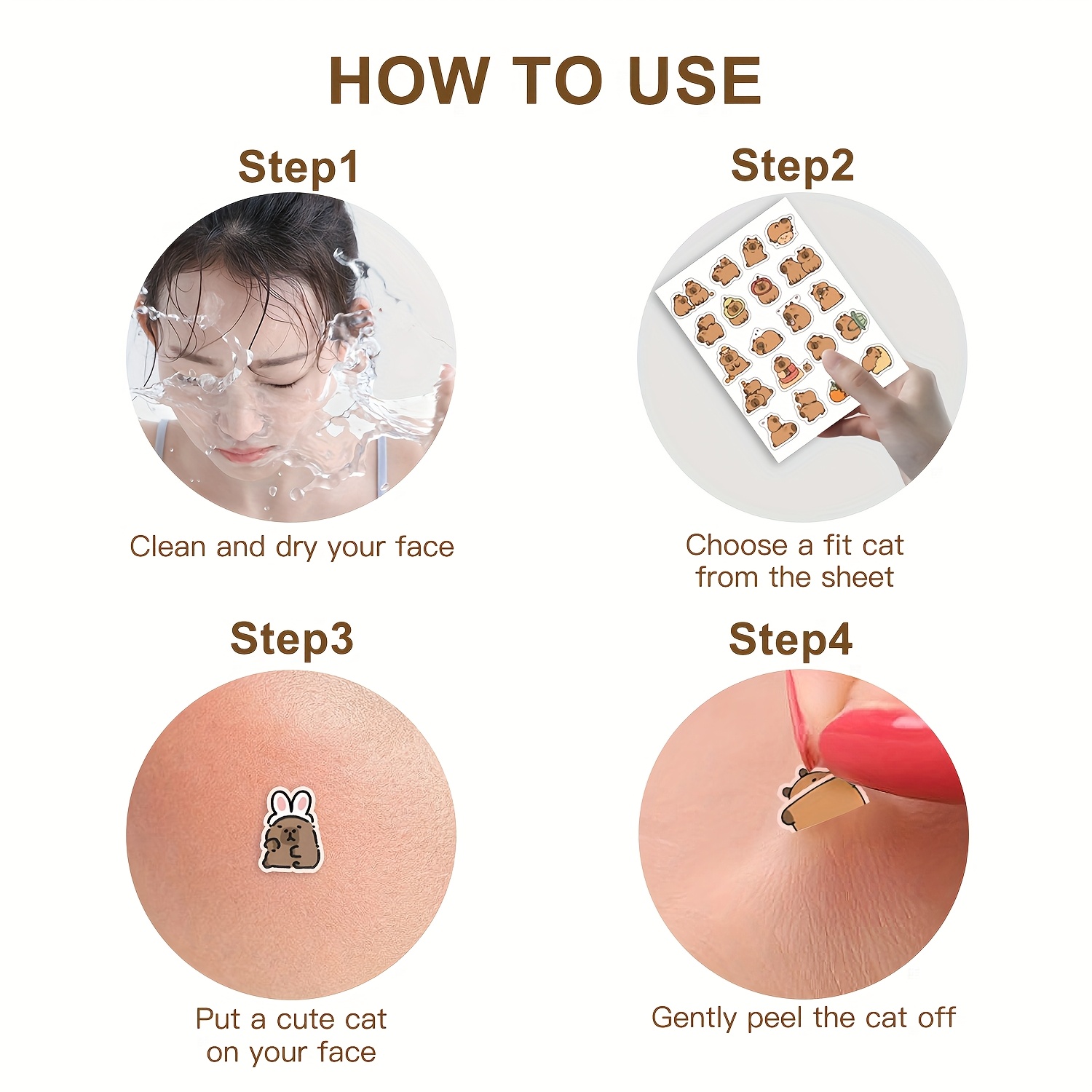 Capybara Shaped Pimple Patches - Skincare Oil Control incelemesi ve fiyatı