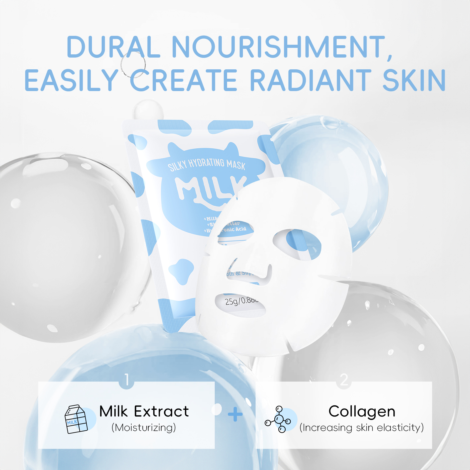 LAIKOU 6Pcs Milk Hydrating Ski - Skincare Glowing incelemesi ve fiyatı