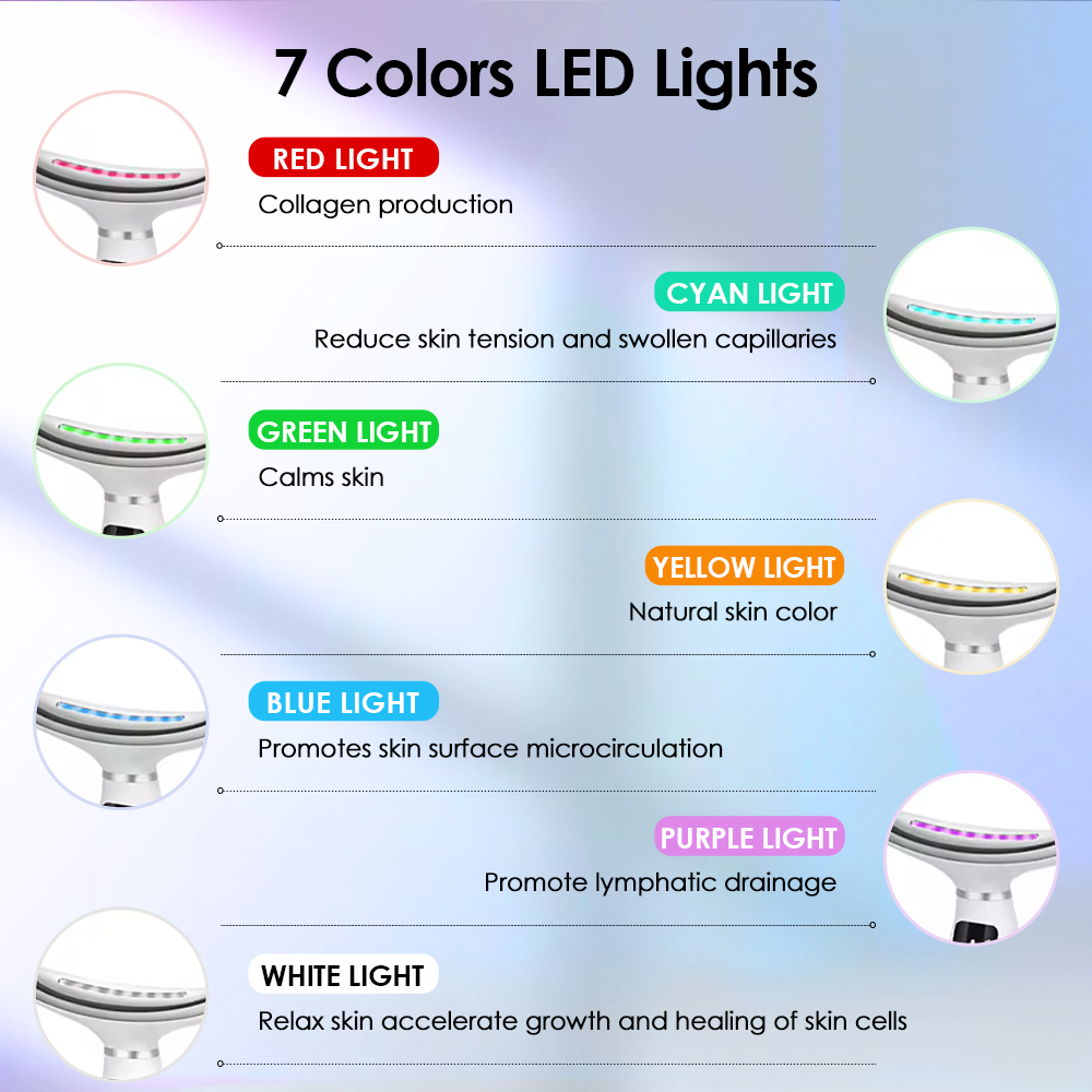7 Colors LED Lights Face Neck  - Skincare Glowing incelemesi ve fiyatı