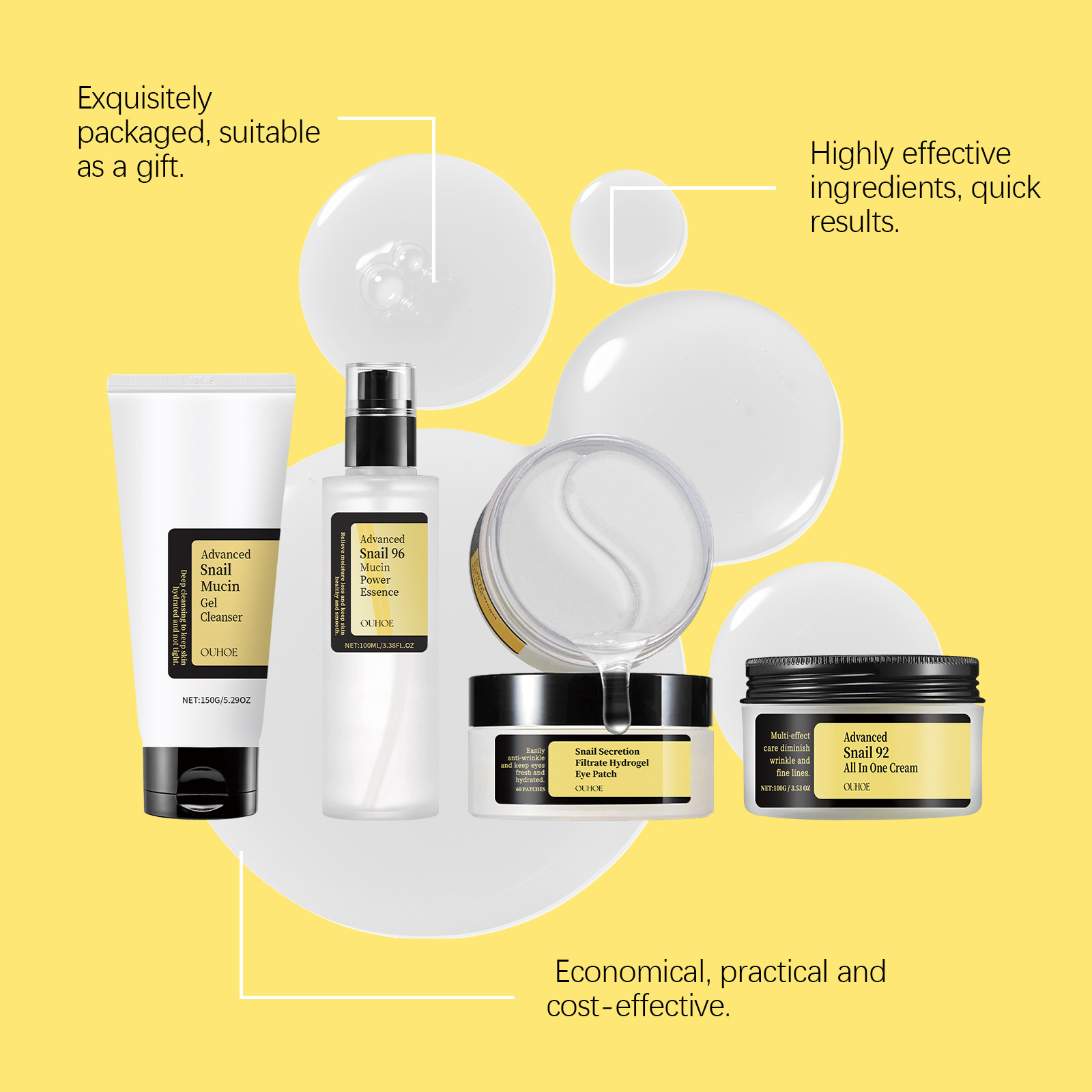Snail Mucin 96 Skin Care Set M - Skincare Glowing incelemesi ve fiyatı