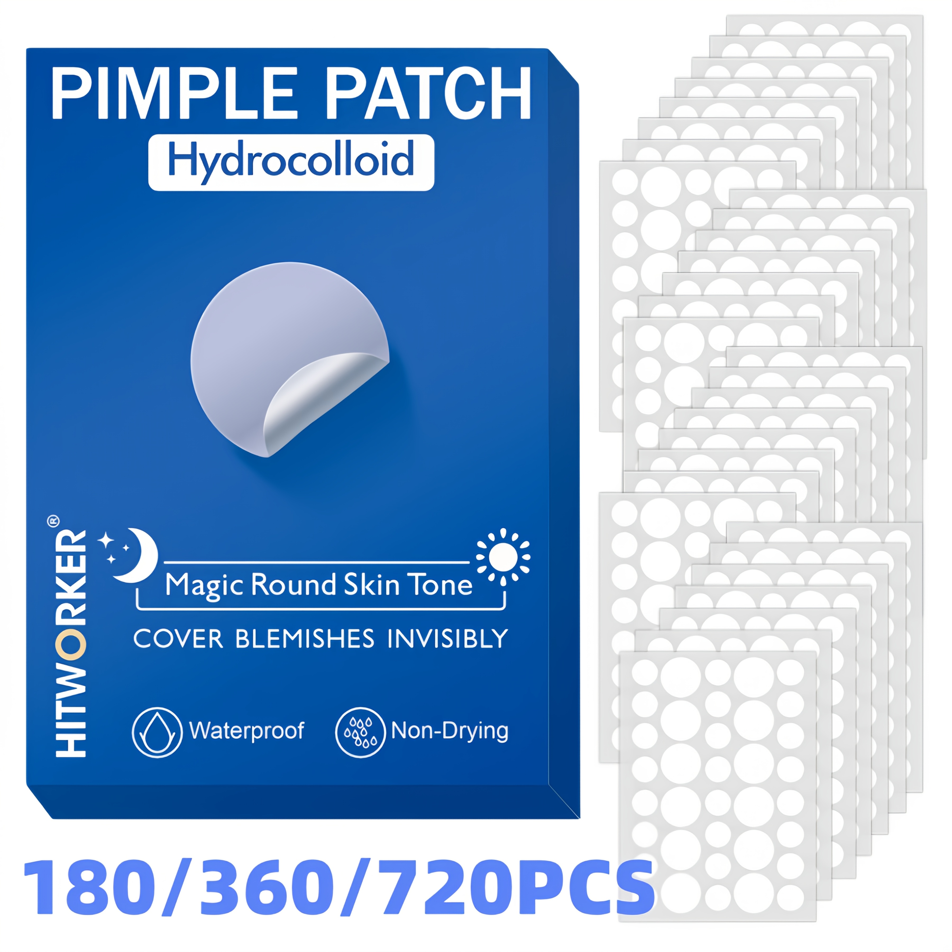 180/360/720pcs acne patches, w - Skincare Oil Control incelemesi ve fiyatı