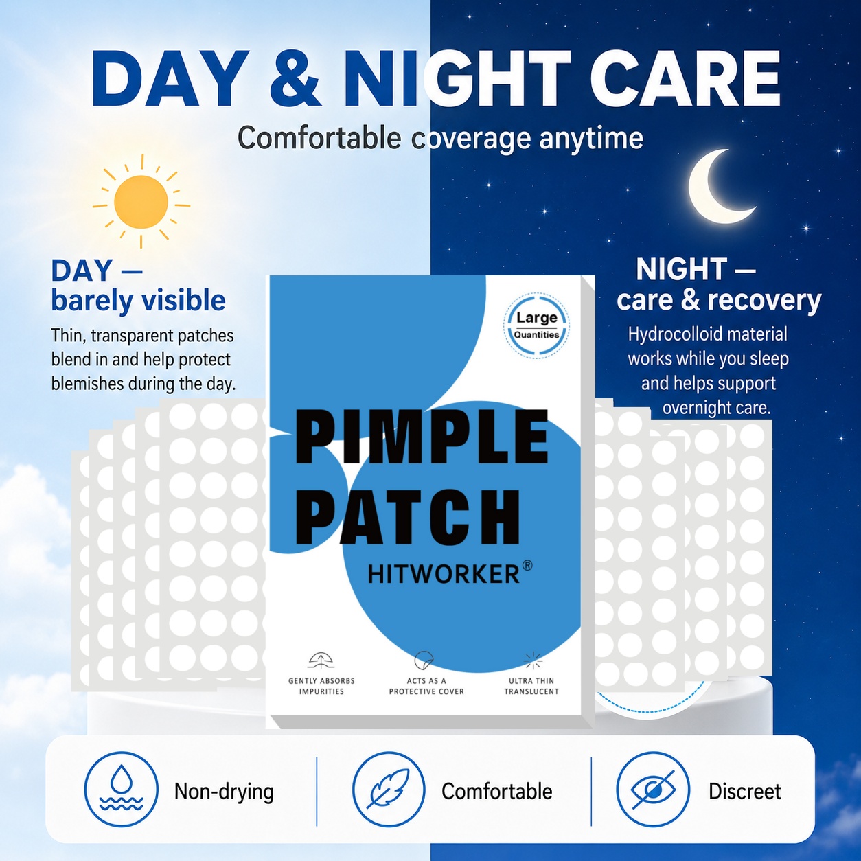 800Pcs Hydrocolloid Acne Pimpl - Skincare Oil Control incelemesi ve fiyatı